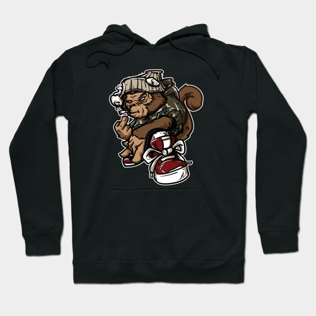 Hip Hop Monkey Graffiti Character Hoodie by PhatStylez